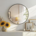 DUMOS Black Circle Mirror for Wall 20.02 inch, Bathroom Round Mirror for Over by DumosLifestyle