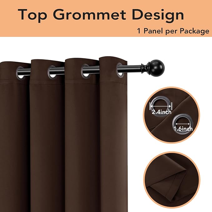 BONZER Room Divider Curtain Screen Partitions Total Privacy Wall Grommet Wide - Image 3