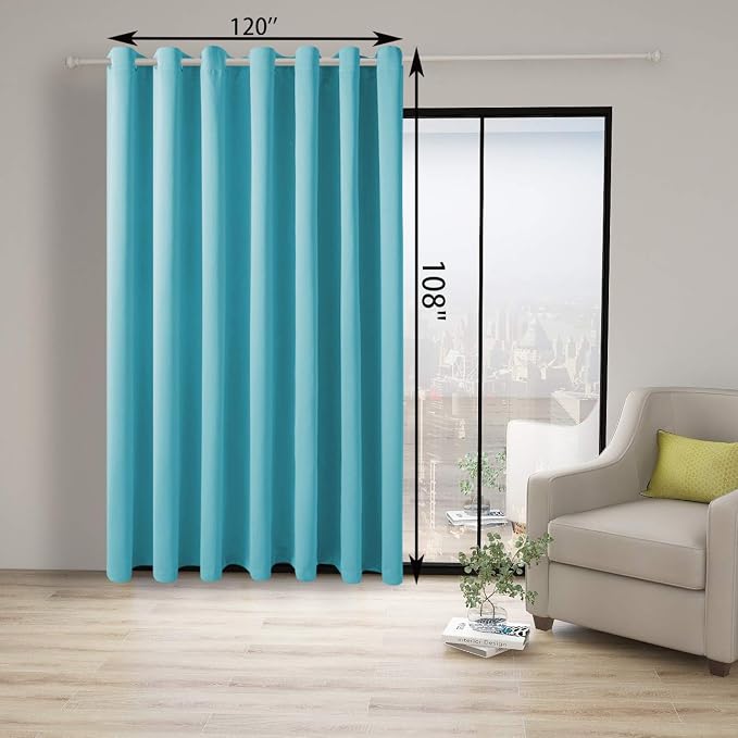 BONZER Extra Wide Room Divider Curtain Total Privacy Wall Noise Reducing - Image 4