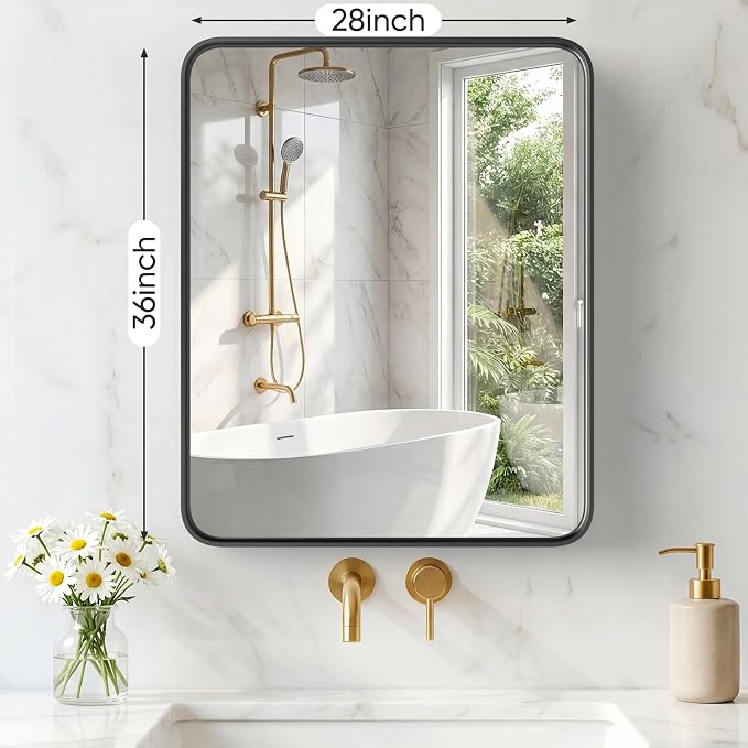 NEWBULIG 28X36 Inch Bathroom Mirror - Image 2