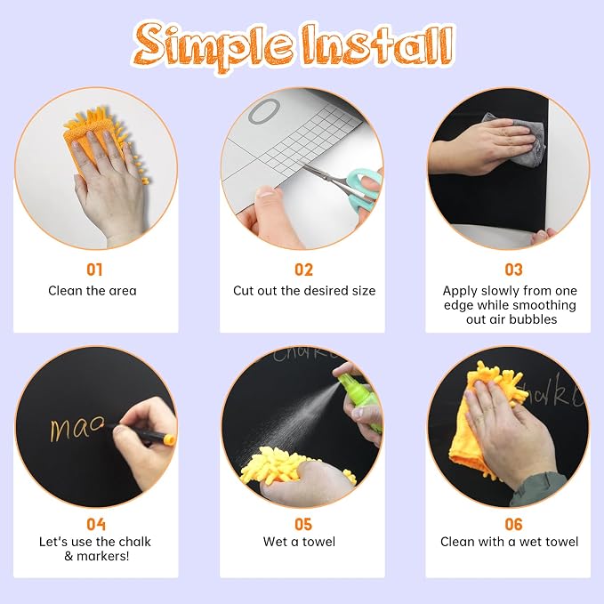 Magnetic Chalkboard Contact Paper - Image 4