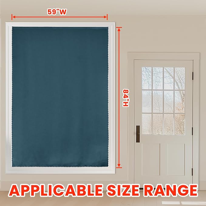 AJAZZ self Adhesive Portable 100% Blackout Curtains Simple and Easy to - Image 6