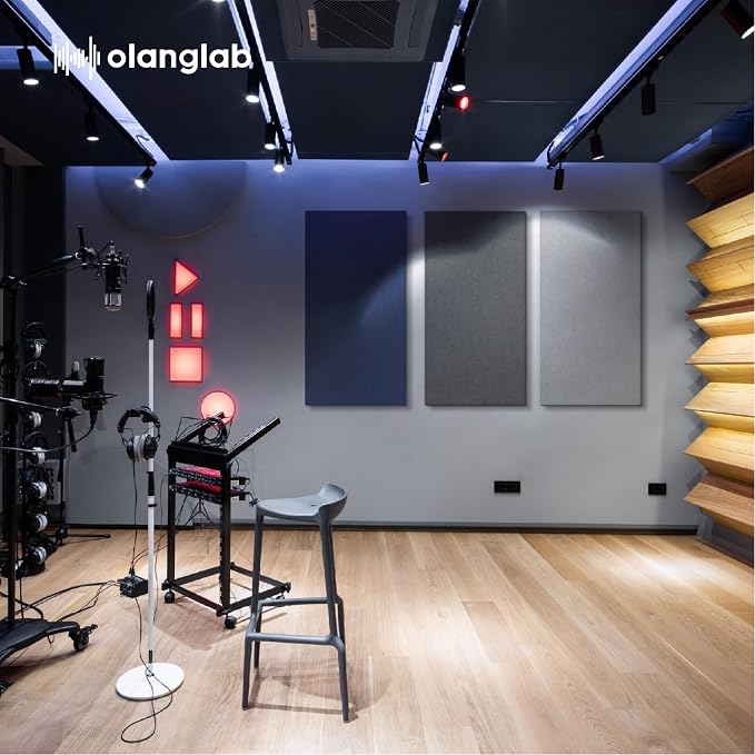 Olanglab Sound Absorbing Acoustic Wall Panels 2 Pack, Large Fabric Wrapped - Image 8