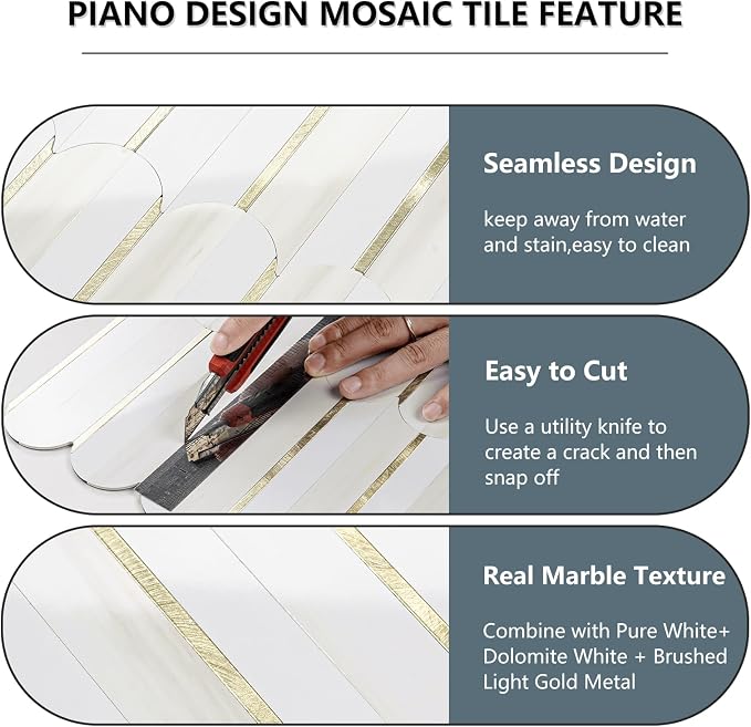 Vamos Tile Peel and Stick Backsplash Seamless Tile - Image 7