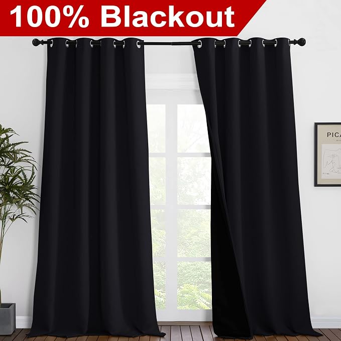 NICETOWN Extra Long Truly Blackout Drapes - Image 2