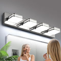360° Rotate LED Bathroom Vanity Light Fixtures, 1600LM Acrylic Chrome Vanity by Torondo