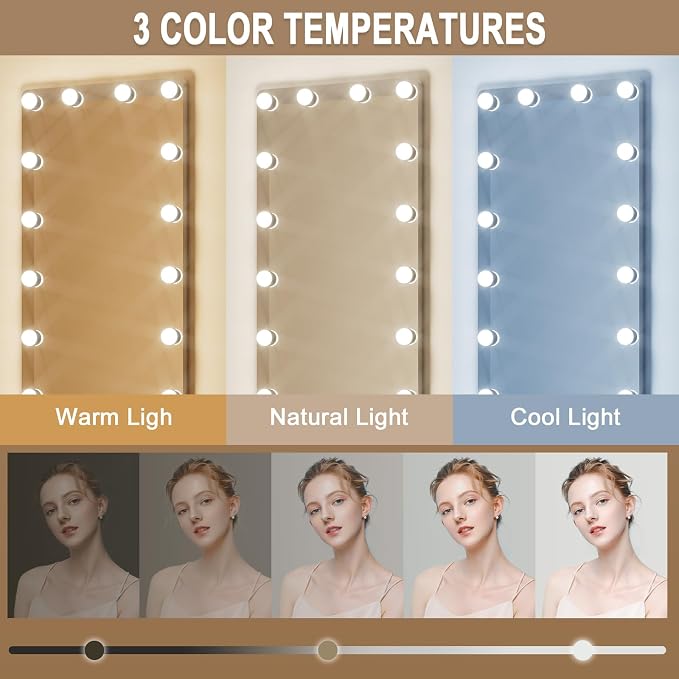 Kosmonia 64x22 Hollywood Full Length Mirror - Image 7