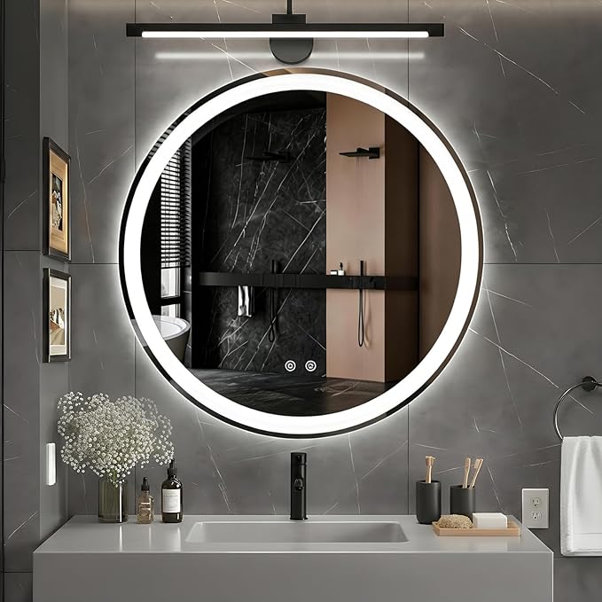 DUMOS 36 Inch Round LED Bathroom Mirror by DumosLifestyle