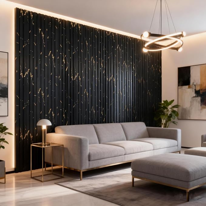 16 Pack Faux Marble Slat Wall Panels - Image 6