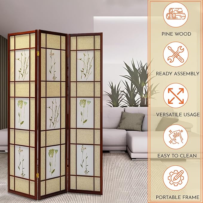 Legacy Decor 4 Panels Room Divider - Image 6