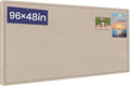 Extra Large Bulletin Board, 96 X 48 inches Cork Board by Hrrtyueg