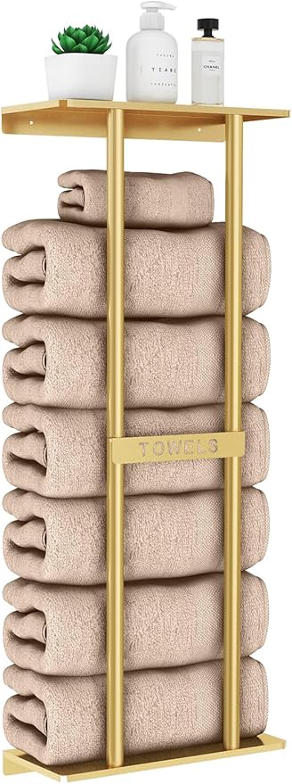 STWWO Bathroom Towel Storage Rack by STWWO