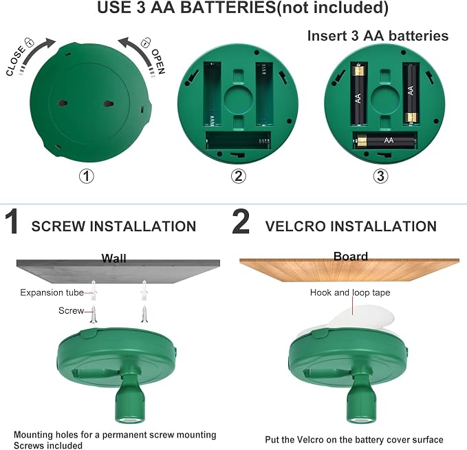 HAMVIDNE LED Spotlight, Battery Powered Picture Lights, Uplight Indoor - Image 6