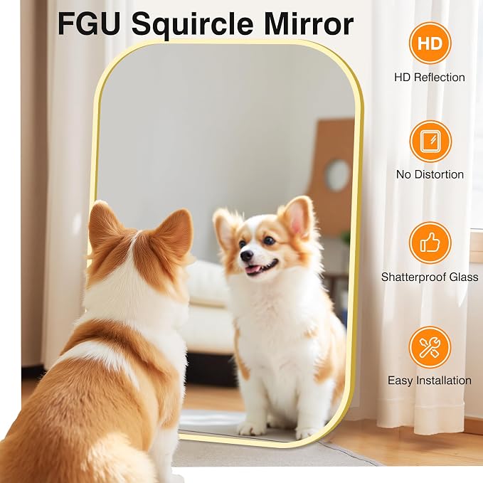 Bathroom Mirror for Wall, HD Reflection Shatterproof Mirror for Living Room - Image 4
