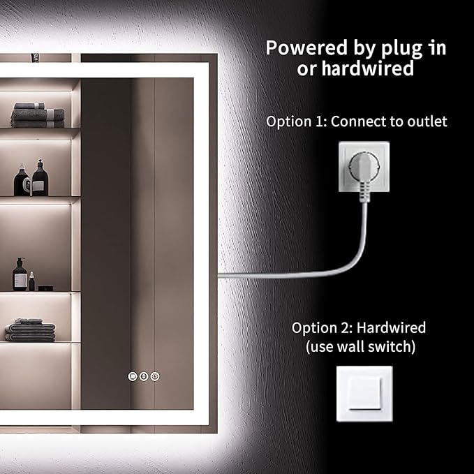 LOAAO 36X36 LED Bathroom Mirror - Image 7
