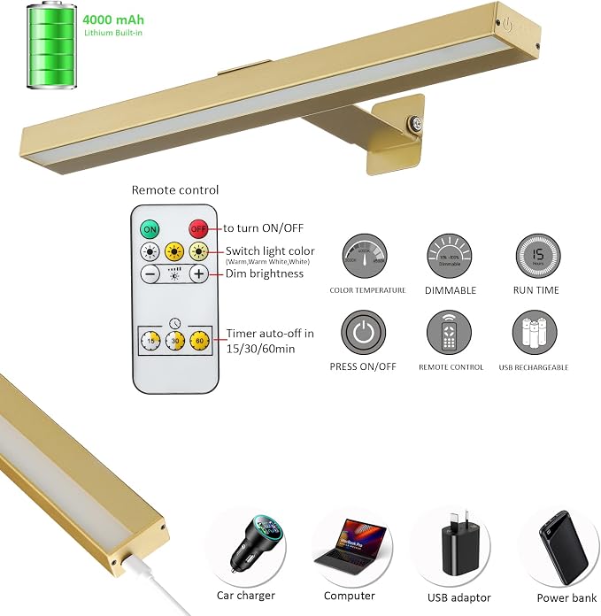 MIOBLUE Rechargeable Picture Lights - Image 4