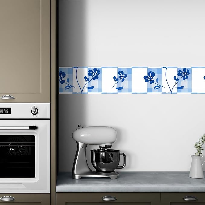 HOMETITUTE Wallpaper Border 4x196 Inch Peel and Stick PVC Wall Border Wallpaper - Image 2