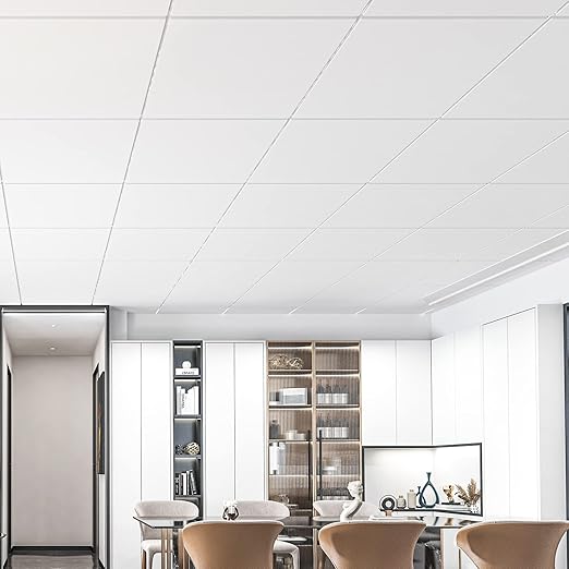 Art3d PVC Drop Ceiling Tiles in White - Image 2
