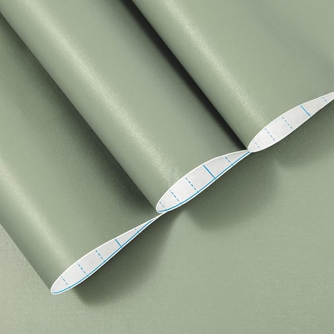 practicalWs Sage Green Wallpaper Stick and Peel Green Contact Paper 17.7'' x - Image 6