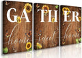 GUBIYU Rustic Farmhouse Dining Room Decor Cute Gather Signs by GUBIYU