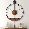 Pytha Sight 34.6×24 Inch Large Modern Decorative Pendulum Wall Clock, Big Metal by Pytha+Sight