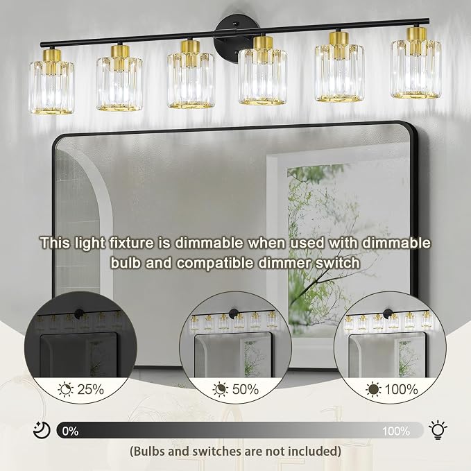Crystal Bathroom Light Fixtures, Bathroom Lighting Fixtures Over Mirror - Image 8