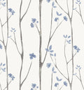 Timeet Purple Peel and Stick Wallpaper Removable Self-Adhesive Floral Wall by Timeet
