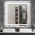 40x40 Inch LED Bathroom Mirror by Wedhouc