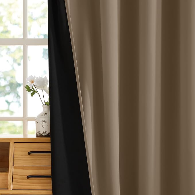 RYB HOME 100% Blackout Door Curtain - Image 7
