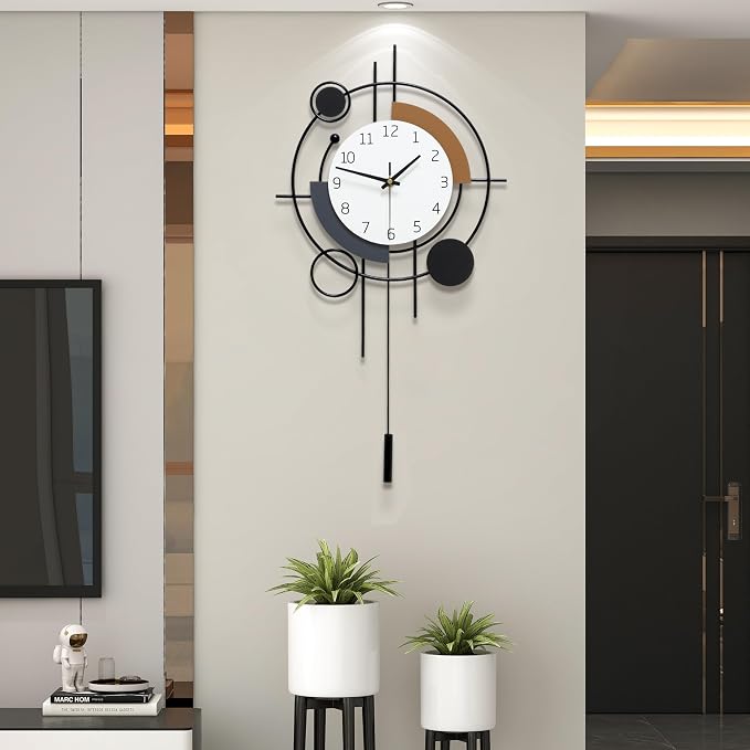 Large Wall Clocks for Living Room Decor Modern Silent Wall Clock Battery by CreativeWallClock