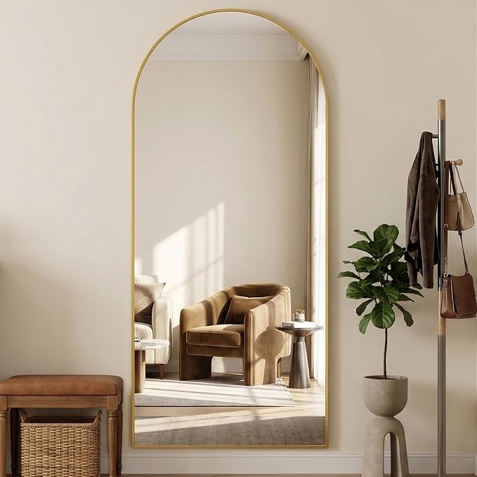 Suidia 78"x38" Arched Full Length Mirror - Image 3
