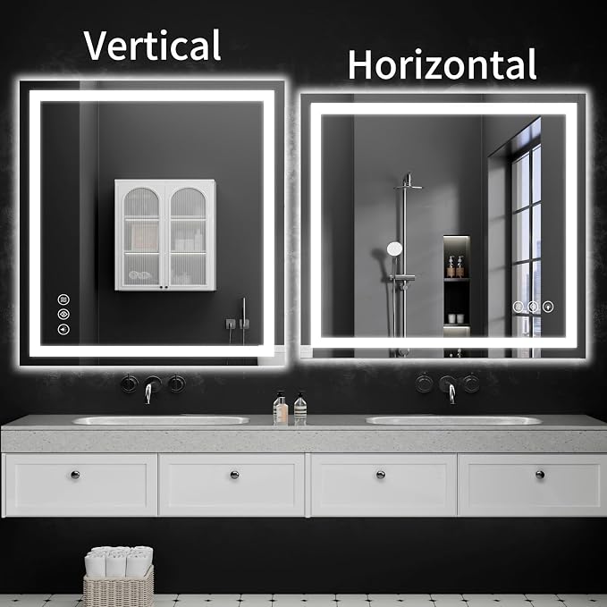 LED Bathroom Mirrors 38"x40" Bathroom Mirror - Image 9