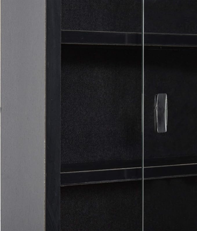 HOMCOM 5-Tier Display Cabinet, Glass Door Cabinet - Image 10