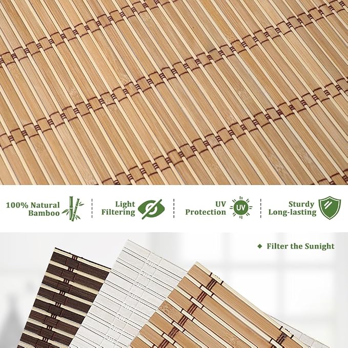 SEEYE Cordless Bamboo Blinds - Image 3