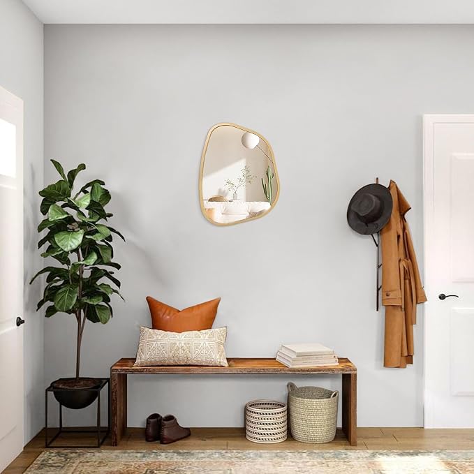 Irregular Asymmetrical Mirror Wall Mounted, Unique Vanity Mirror, Shaped - Image 5
