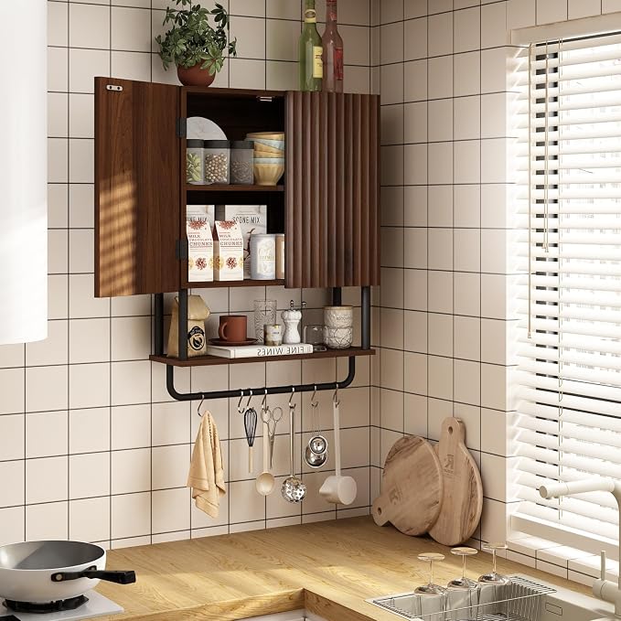 RUSTOWN Fluted Bathroom Wall Cabinet - Image 2
