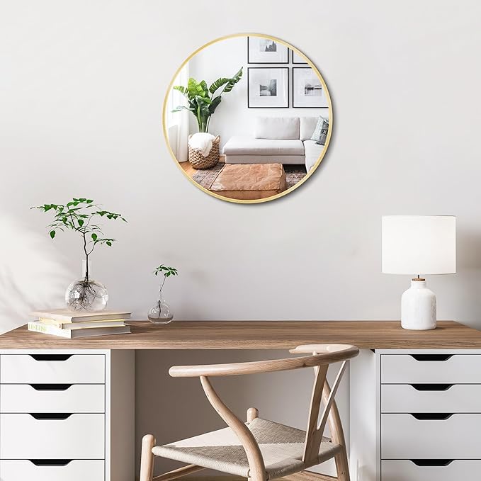 Itrue 12 Inch Small Round Wall Mirror, Not Full Size by Villacola