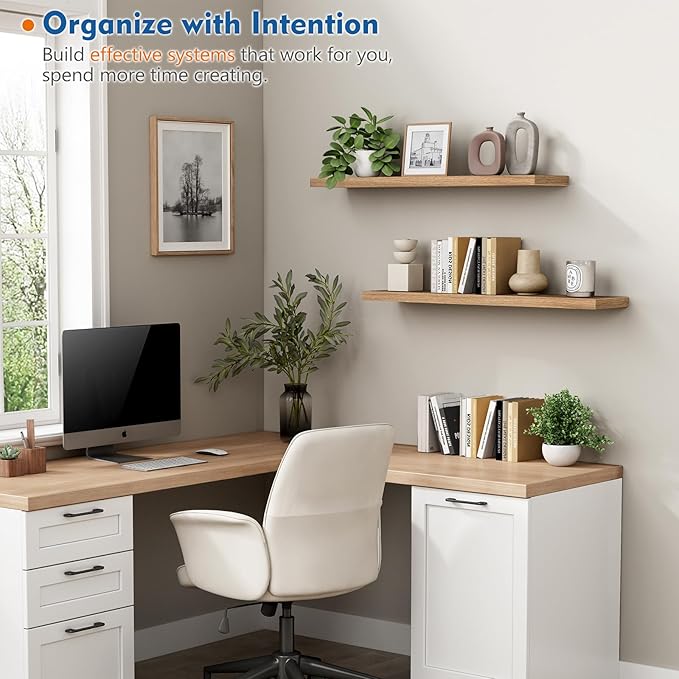 Harwaya Light Wood Floating Shelves - Image 4