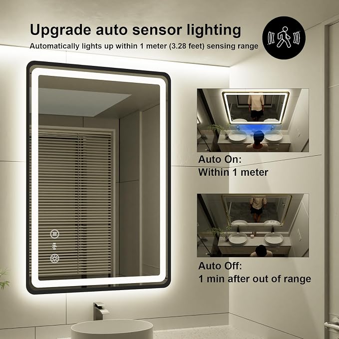 24x36 Inch LED Bathroom Mirror - Image 4