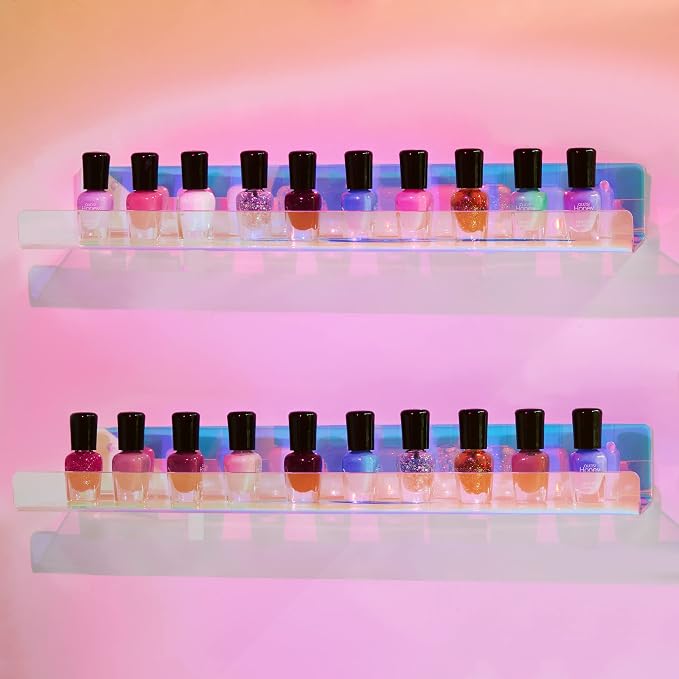 upsimples Acrylic Shelves for Wall Decor, Nail Polish, Wall Organizer for - Image 5