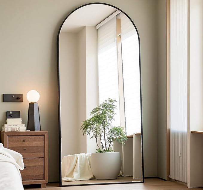 Prywot Arched Full Length Mirror, Modern Full Body Mirrors by Prywot