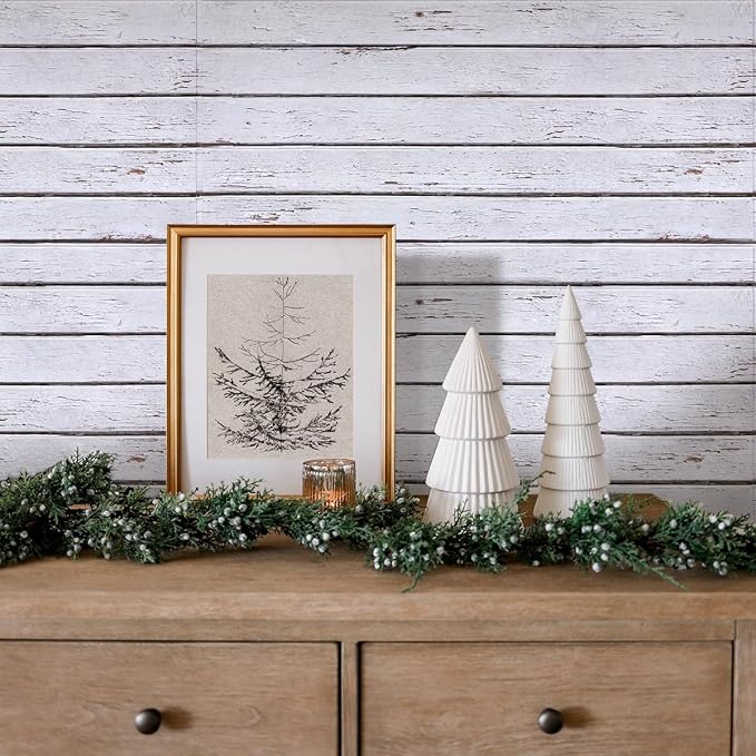COMSTICKC 3D Faux Wood Wall Sticker, Peel and Stick Wall Covering, DIY - Image 2