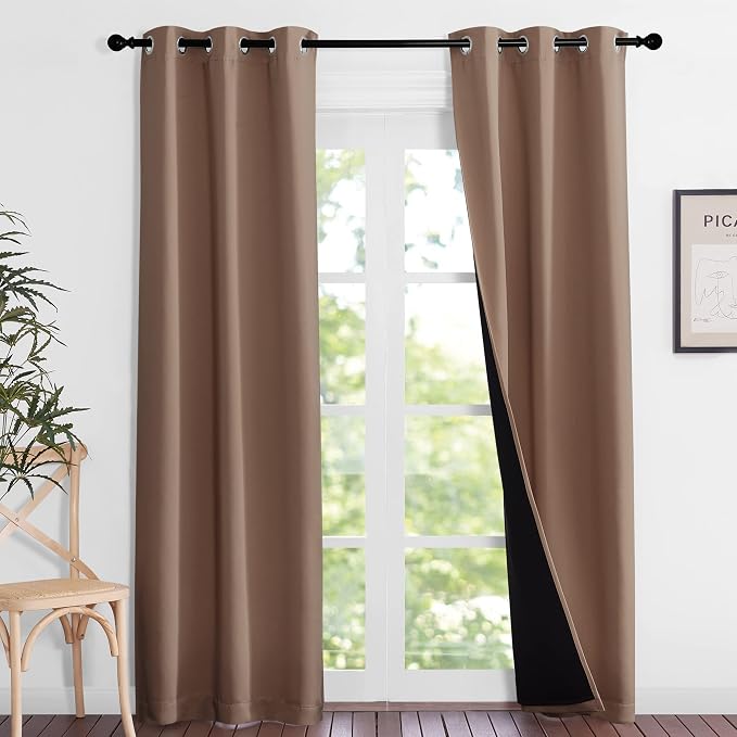 NICETOWN Living Room Completely Shaded Draperies, Privacy Protection & Noise by NICETOWN