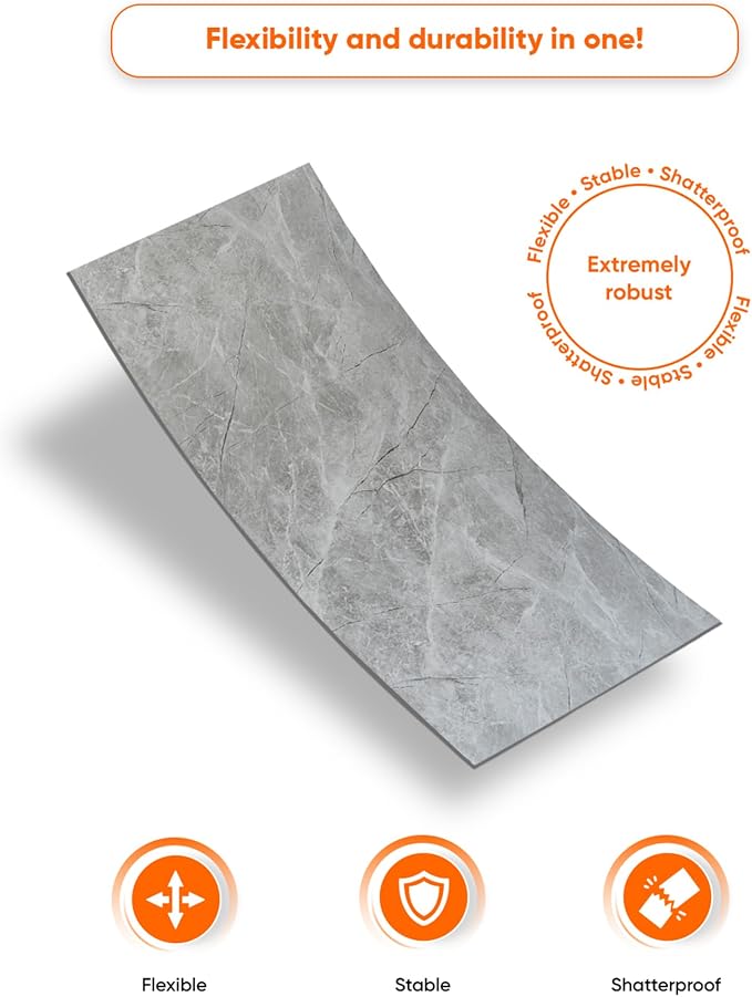 IZODEKOR 4 Pcs 24"x48" PVC Marble Wall Panels - Image 6
