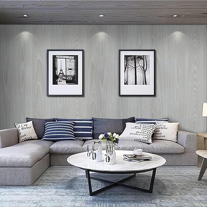 practicalWs Grey Wood Wallpaper 17.7''×590.5'' - Image 7