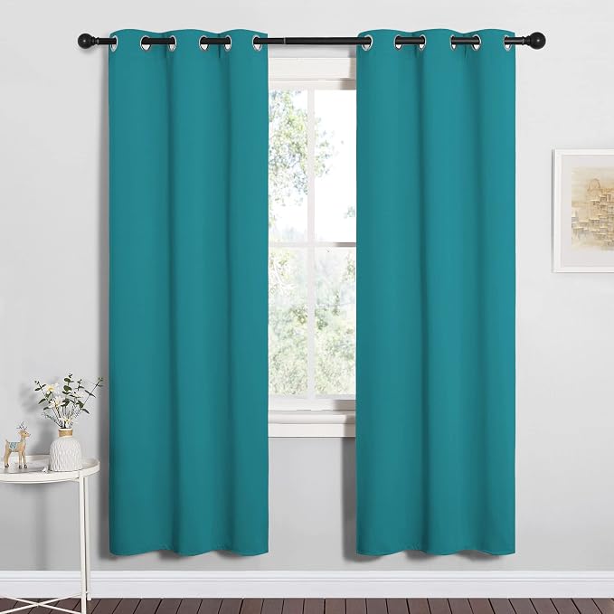 NICETOWN Room Darkening Curtains 72 inch Length 2 Panels, Thermal Insulated by NICETOWN