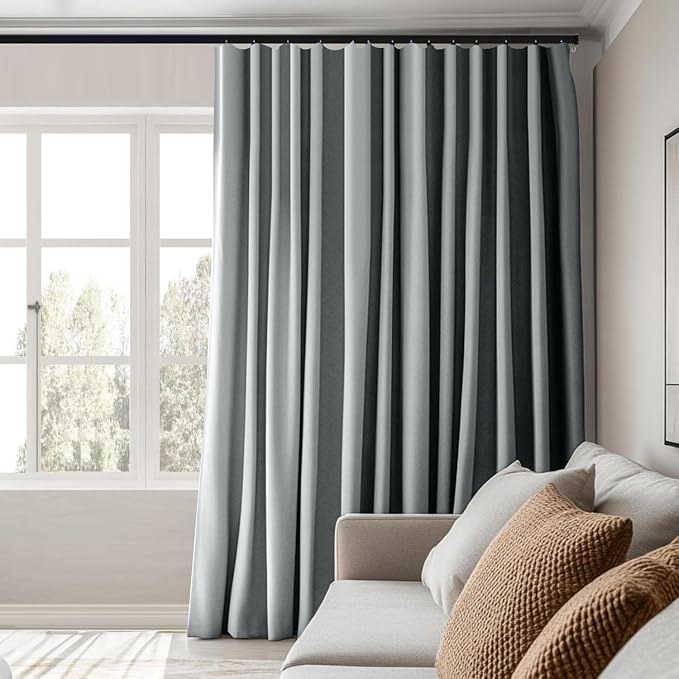MaKefeile Room Divider Curtains Total Blackout Privacy Curtain Panel Room - Image 2
