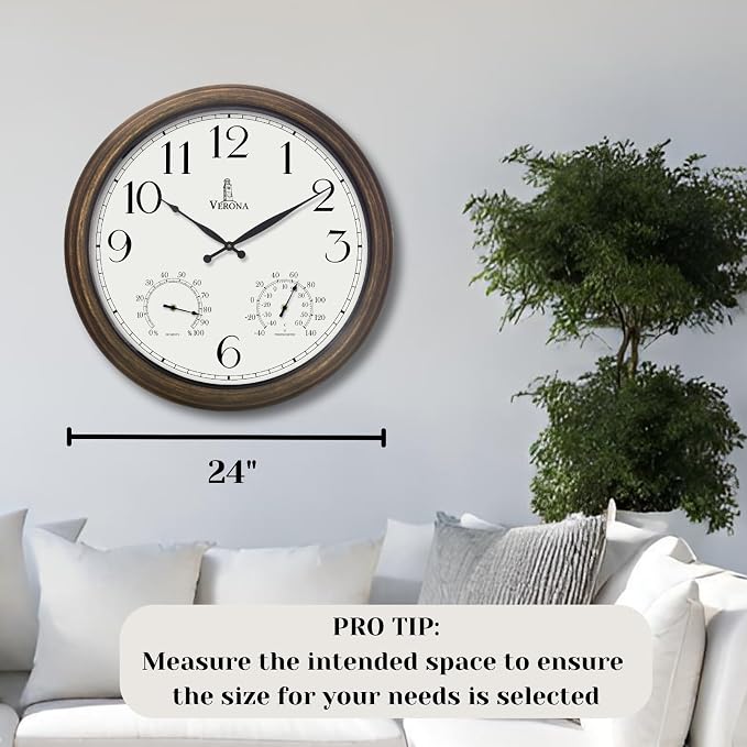 Outdoor Clocks for Patio Large Waterproof - Image 2