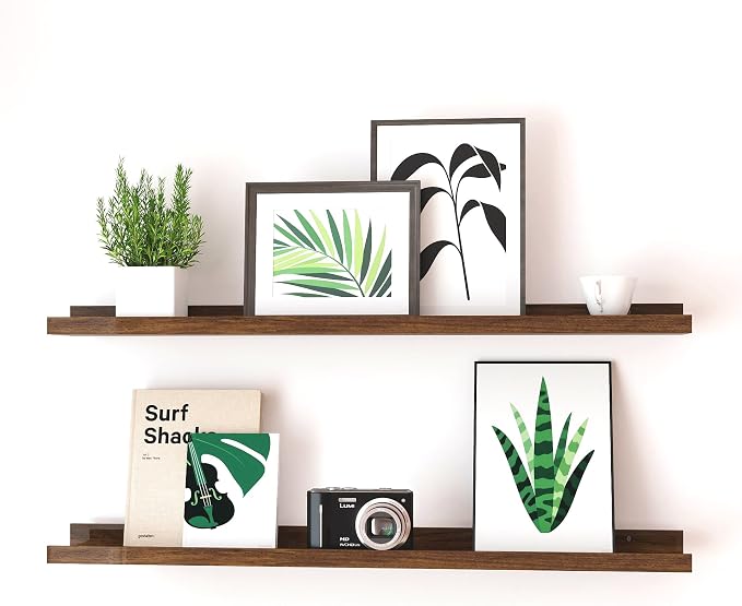 Floating Shelves for Wall Decor, Long Wall Mounted Storage Shelf for Bedroom by Unknown
