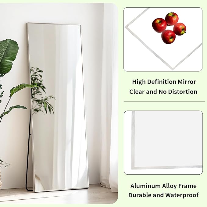 Sunniry Full Length Mirror 56x16 inch, Stand Up Mirror - Image 2